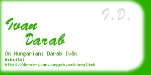 ivan darab business card